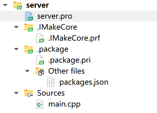集成IMakeCore之后的项目面板